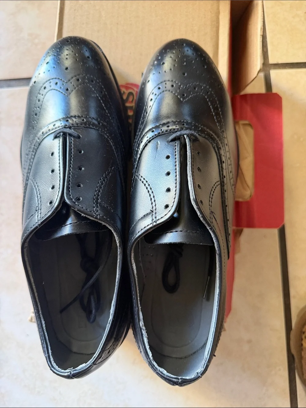 Red Wing Shoes Black Men's Wingtip Derby Oxfords